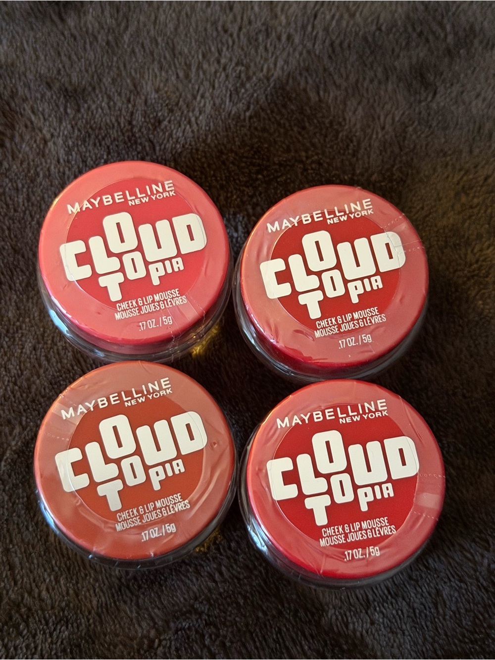 Maybelline Cloud Topia Cheek & Lip Mousse - SEALED SET OF 4